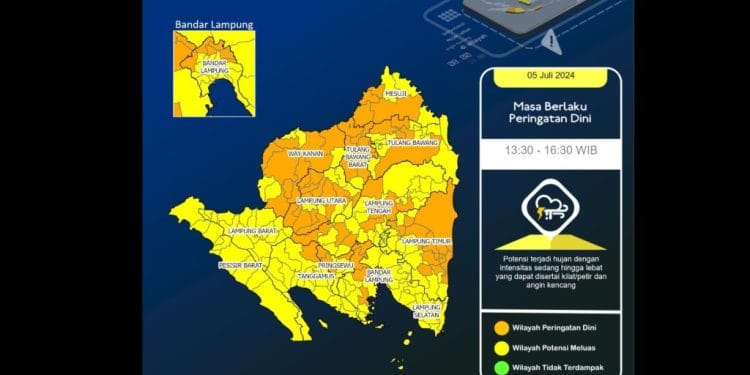 Hujan Guyur Lampung Merata