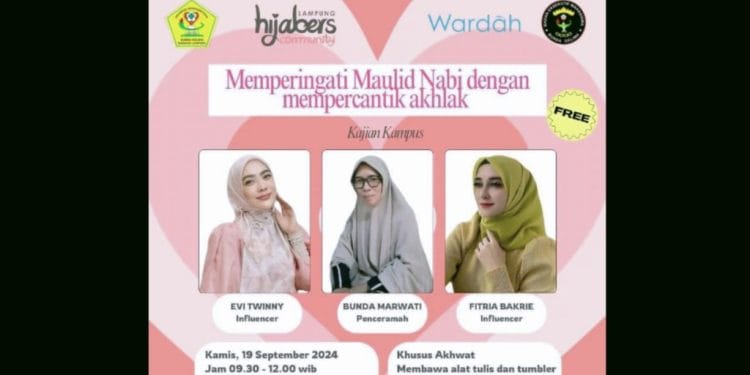 Hijabers Community Lampung Gelar Kajian Kampus