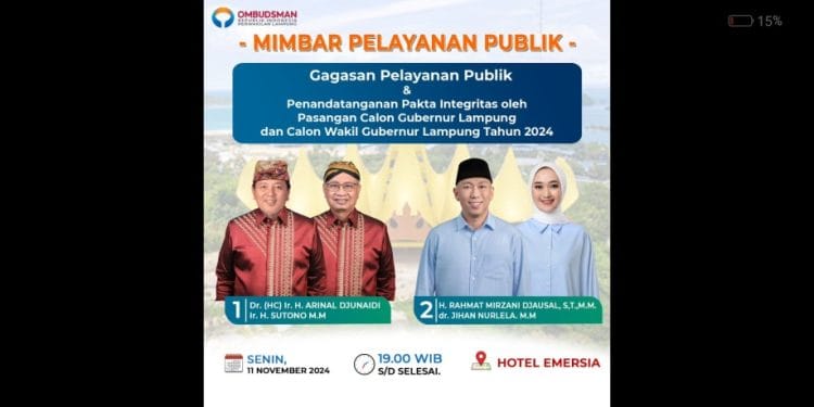 Ombudsman RI Lampung Mimbar Pelayanan Publik