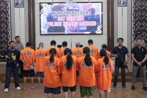 Satreskrim Polres Tulang Bawang Tangkap 11 Pelaku Kejahatan dalam Dua Pekan