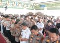 Polres Tulang Bawang Gelar Salat Gaib untuk Tiga Anggota Polri yang Gugur