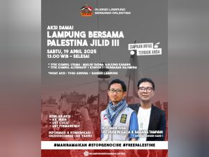 Aksi Lampung Damai Bersama Palestina Jilid III Siap Digelar