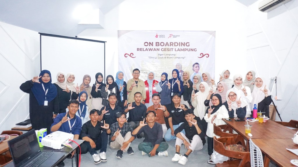 On Boarding Relawan Gesit Lampung: Lahirkan Semangat Baru
