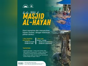 Qurban Masjid Al-Hayah 1446 H Buka Pendaftaran Qurban, Ini Syaratnya