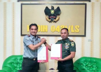1. Lapas Kalianda dan Kodim 0421 Tandatangani PKS