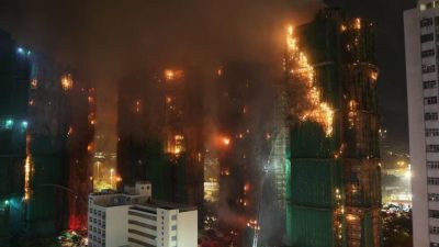 kebakaran di hongkong-