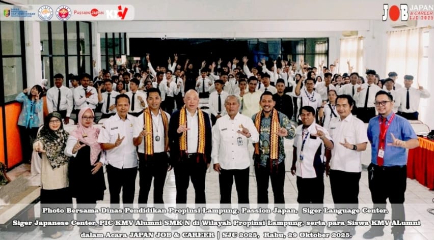 Program KMV Alumni Lampung Antar Puluhan Lulusan SMK ke Jepang