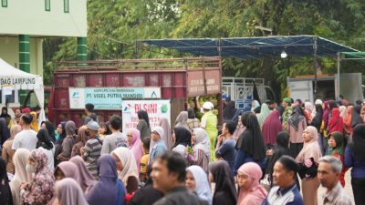 Jelang Ramadan, Takmir Masjid Ulul Albaab Bataranila - Disperindag Lampung Sukses Gelar Pasar Murah