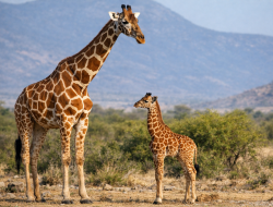 Tinggi Anak Jerapah Capai 160 Cm Saat Lahir