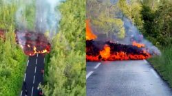 Lava Gunung Piton de la Fournaise