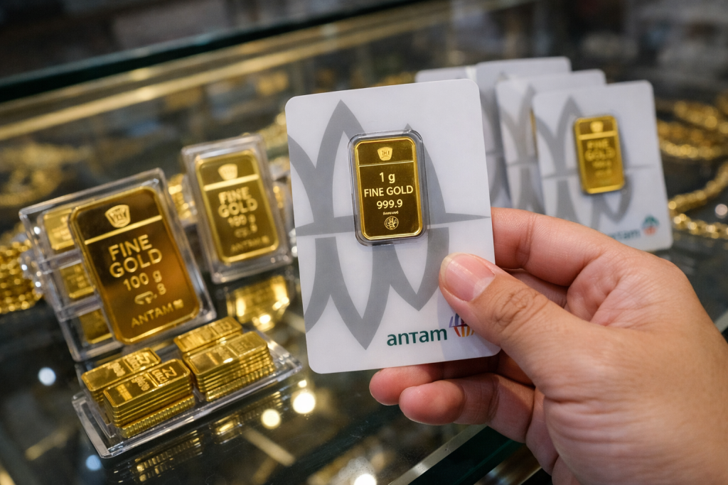 Harga Emas 20 April 2026 Turun Tipis, Simak Rinciannya Hari Ini