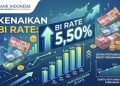 BI RATE NAIK 25 BASIS POIN MENJADI 5,50% BERDAMPAK TERHADAP KREDIT PERBANKAN
