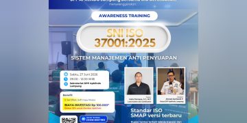 HUT ke-41 APKLINDO, DPP APKLINDO Lampung Gelar Pelatihan Sistem Manajemen Anti Penyuapan ISO 37001:2025