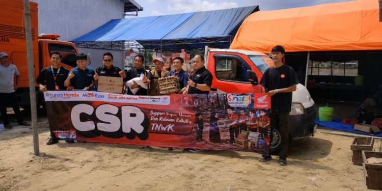 Honda TDM Salurkan CSR Puluhan Juta untuk Relawan Kebakaran TNWK, Gratis Servis Motor hingga 150 Voucher