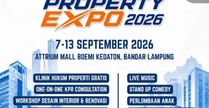 REI-BRI Property Expo 2026 Hadir di Bandar Lampung, Bahas Program 3 Juta Rumah hingga KPR Milenial