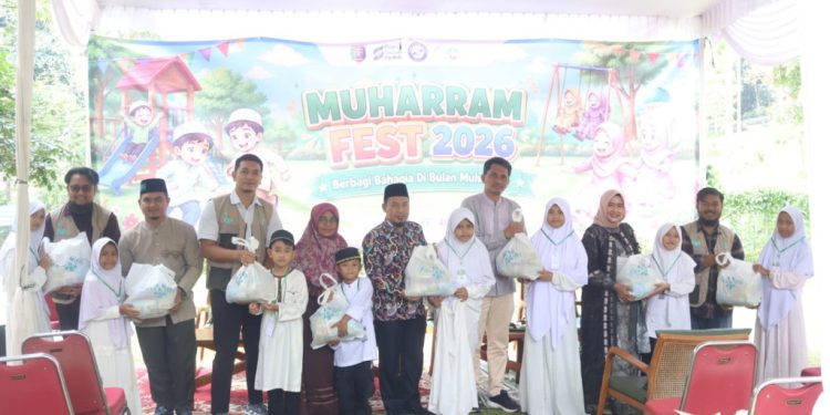 Muharram Fest 2026 menghadirkan rekreasi edukatif, bantuan sembako, dan belanja bersama bagi anak yatim dan dhuafa di Lampung.