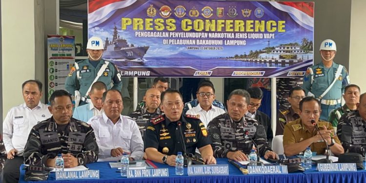 TNI AL Gagalkan Pengiriman 4.364 Cartridge Vape di Bakauheni, Diduga Mengandung Zat Terlarang