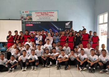 82 Siswa SMKN 6 Bandar Lampung Dibekali Edukasi Safety Riding
