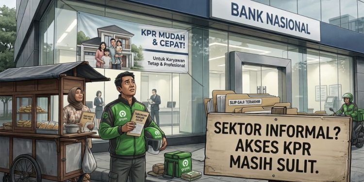 87,74 Juta Pekerja Sektor Informal Mayoritas MBR Yang Masih Sulit Memperoleh KPR Bersubsidi